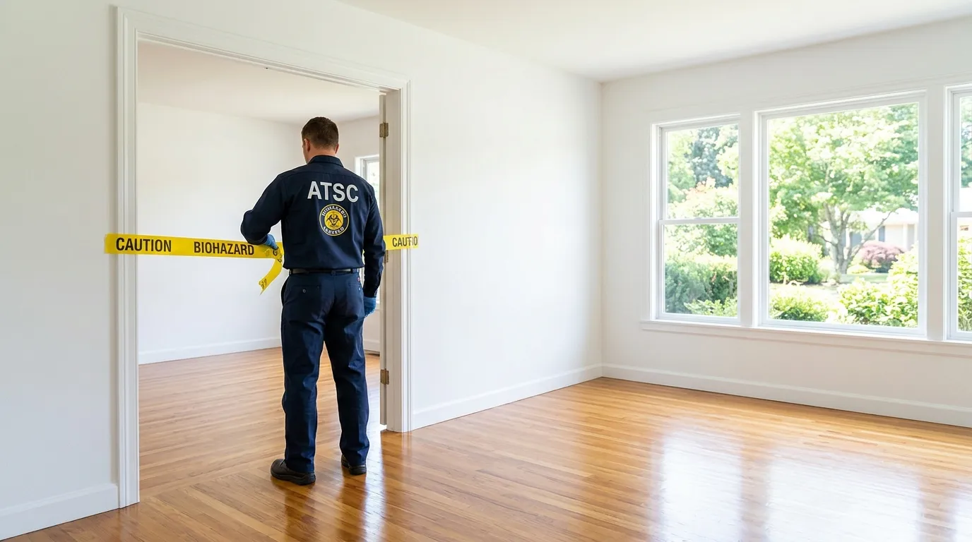 Certified biohazard cleanup crew performing Crime Scene Cleanup in Chowchilla